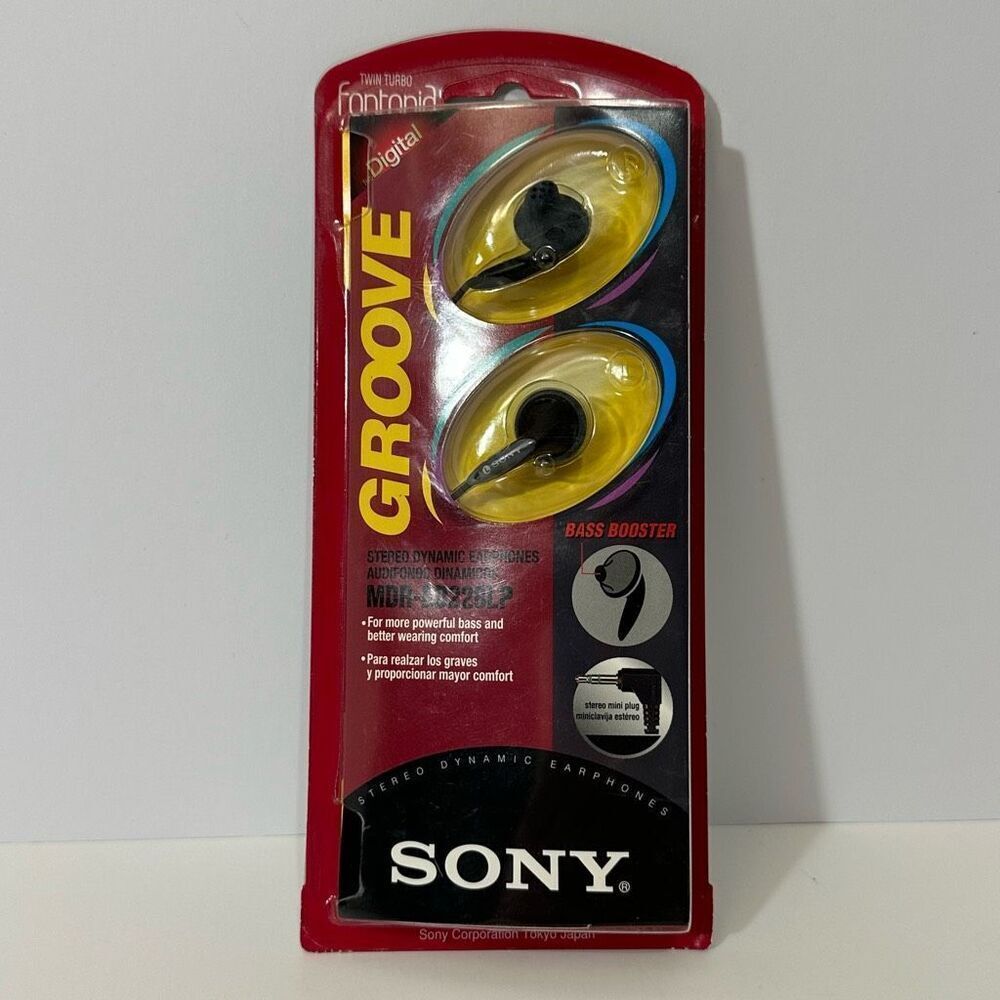 Sony Groove MDR-ED228LP 1998 Vintage Earphones 1998 Japan Rare UNOPENED